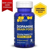 Dopamine Brain Food Supplement w/L-Tyrosine - Promotes Mental Drive, Clarity & Focus - Supports Ment