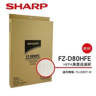 【SHARP 夏普】 HEPA集塵過濾網 FZ-D80HFE(適用FU-D80T-W/FU-JS80T-W)