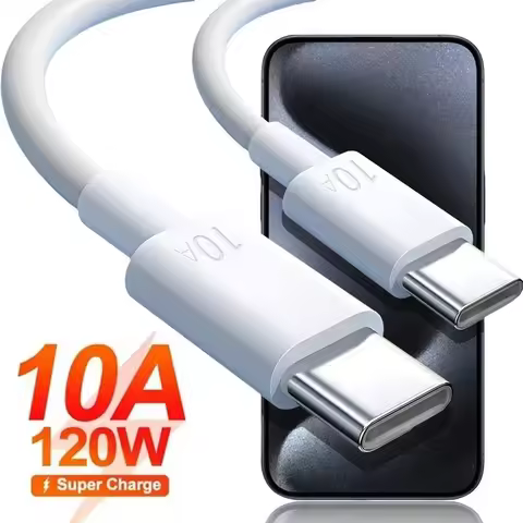 10A 120W Type C to Type C Cable Fast Charging Cable For Huawei P40 Honor Xiaomi Redmi 0.3M 1M 1.5M 2