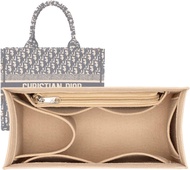 SMART DK Purse Insert Organizer for dior book tote Large Bag Insert Premium Purse Felt Insert Multip