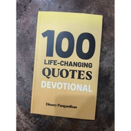 100 LIFE-CHANGING QUOTES DEVOTIONAL (By: Disney Panganiban / PAPERBACK / ACTUAL SIZE: 8x5x0.2 inches