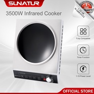 SUNATUR 3500W Infrared Ceramic Cooker Concave Commercial Induction Cooker Electric Stove Induction C