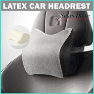 Natural Latex Car Headrest Neck Care Pillow Cervical Support Neck Pain Relief Ergonomic Bolster