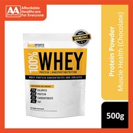 N8 100% Whey Protein Concentrates and Isolates Powder 500g (Chocolate Flavour)