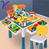 ViRYN Multifunctional Kids Building Block Table Toy Educational Kindergarten Block Assemble Table Wi