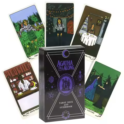 Agatha All Along Tarot Deck 10.3*6cm 78 Pcs Movie Themed Tarot Cards