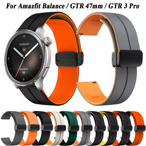 22mm Silicone Strap for Amazfit Balance Smartwatch Replacment Bracelet Sport Watchband Correa for Am
