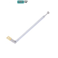 HFDC 1Pc 37cm 5 Section Telescopic Stainless Steel AM FM Radio Universal Antenna