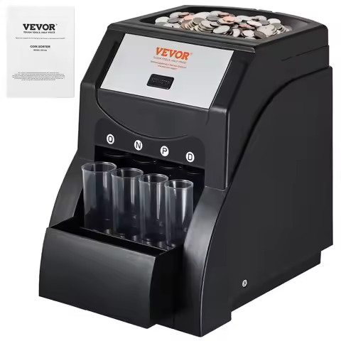 USD Coin Sorter, Coin Sorter Machine for USD Coin 1￠ 5￠ 10￠ 25￠, Sorts up to 230 Coins/min, Coin Sor