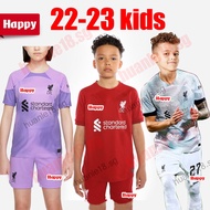 22-23 Liverpool LFC Home Football Jersey Kids Goalkeeper Stadium Jersey 22/23 Away Kit Soccer Jersey Children Third