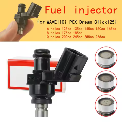motorcycle throttle body (8-10-12 holes) Fuel injector Nozzle For WAVE110i WAVE-125i MSX PCX150 Clic