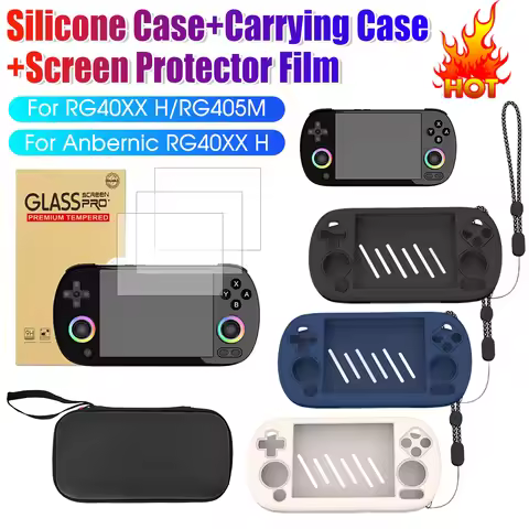 EVA Hard Carrying Case Silicone Protective Case with Lanyard HD Tempered Glass Screen Protector Shoc