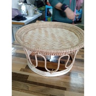 BEKAS/ TALAM ROTAN BERKAKI UNTUK HIDANGAN DESERT DAN BERBAGAI.