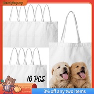 [In Stock]Sublimation Tote Bags Blanks 15 X 13 Inch Polyester Canvas Tote for DIY Crafting Heat Tran