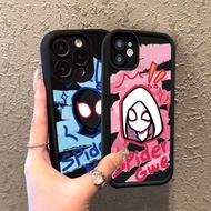 [Soft]Case Spiderman Couple Android Casing Hp for Oppo A16 A54 A15 A17 A5s A57 2022 A7 A38 A18 A12 A1K A95 A58 A3s A54s A5 A9 A31 A53 A33 2020 A96 A17K A74 A76 A16s A36 A77 A77s A15s A11 A11K A35 Couple Case all type Couple Phone Case