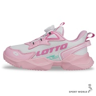 Lotto Jogging Shoes Children's Knob Pink [Sports World] LT5AKR9473