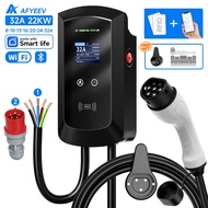AFYEEV 32A EV Charging Station 22KW 3Phase Electric Vehicle Car Charger Type2 IEC62196-2 EVSE Wallbo