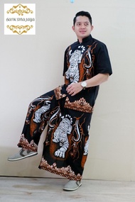 Setelan Baju Koko Dan Sarung Celana Baju Muslim Modern Terbaru 2023 Batik Pria Solo Motif Terbaru