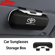 Toyota Yaris Cross Car Sun Visor Sunglasses Holder Press Switch Eyeglasses Storage Box Soft Lining S
