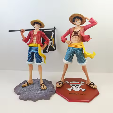 21cm One Piece Action Figures Monkey D Luffy Garage Kit Statue