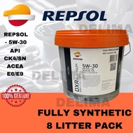 REPSOL dxr Platinum 5W-30 Fully Synthetic ENGINE OIL 8 Litter Hilux Triton Ranger Dmax Navara