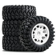 1.9 Beadlock Wheels and Crawler Tires OD 90MM (4PCS) Plastic Wheels for 1/12 RC Crawler MJX H12Y+ M