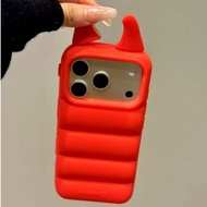Simple and explosive pure bottom angel demon horn ihone17promax Apple 16pro phone case 15promax