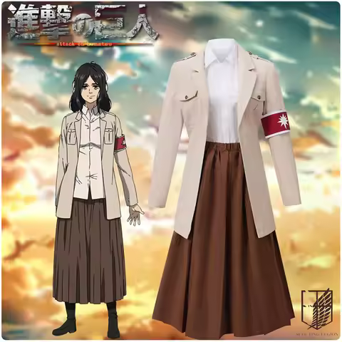 Costume de Cosplay Anime attaque Pieck Finger, déguisement de fête de carnaval, tissu de scène, cade