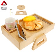 Sofa Arm Tray Table with Cup Holder Multifunctional Couch Arm Tray Folding Couch Table Tray for Eati