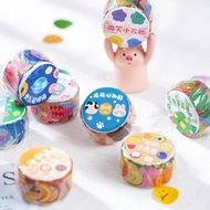 Yoofun 100Pcs/Roll Kawaii Cartoon Washi Tape Decorative