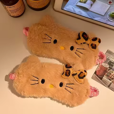 Cute Hello Kitty Plush Eyeshade For Female Students' Office Lunch Break Christmas Gifts