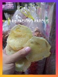 Emping Melinjo ( MENTAH ) 1 Kg Asli Tebal dan lebar produksi Kebumen (promo)