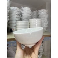 Bộ 10 chén ăn cơm sứ cao cấp họa tiết hoa văn set 10 bát ăn cơm giao ngẫu nhiên
