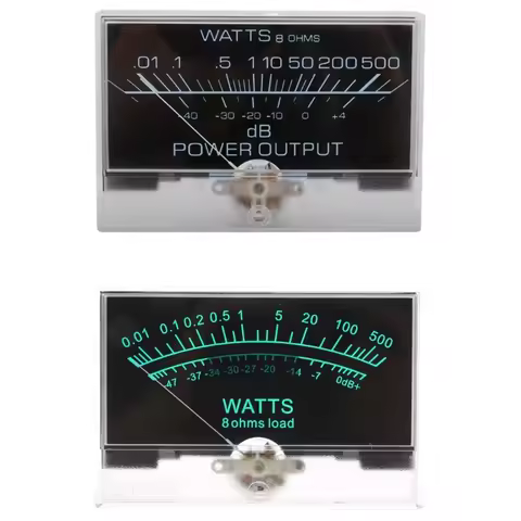12-16V VU Meter Analog Panel Audios Level Meter Blue Backlights No Need Driver for Power Amplifier D