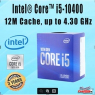 Intel Core i5-10400 Processor 6 Cores up to 4.3 GHz LGA1200/i5-10400F Processor 12M Cache, up to 4.30 GHz(NE