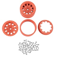 4PCS Plastic Beadlock 1.9" Wheel Hub Wheel Rim for 1/10 RC Crawler Car Axial