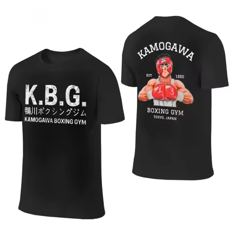 Popular Anime Hajime no Ippo 3D Print T-shirts Tees Fashion Kamogawa Boxing Gym Tees Summer New Men 