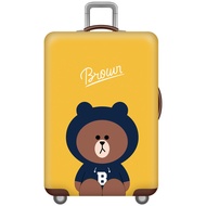 EKK Luggage Protect Cover 18-34 Inch Cartoon Thicken Luggage Bag Cover Suitcase Dustproof Elasticit 