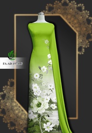 Vải áo dài hoa 3D LN