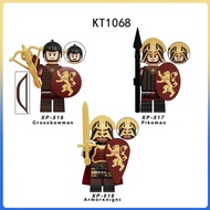 Children's gifts building blocks minifigures medieval soldier series crossbow soldier nano model