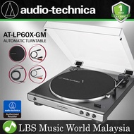 Audio Technica AT-LP60XUSB Fully Automatic USB Belt Drive Stereo Turntable Disc Player Gun Metal (LP60XUSB AT-LP60X AT LP60X)