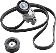 binopoly 90K-38194 (3PCS 38194，36225，K060802) Serpentine Belt Drive Component Kit Fit For Chevrolet 