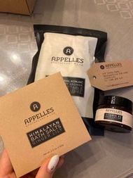 [現貨] Appelles VitB3 Bath Caviar &amp; Ginger Lily bath salt &amp; Body face sponge