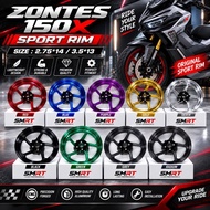 ZONTES 150X ORIGINAL SMRT SPORT RIM 2.75*14/3.5*13 CNC ALLOY RIM FRONT REAR SET FOR ZONTES 150X SMRT