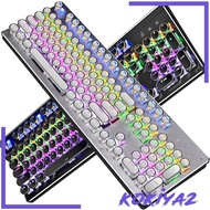 [Kokiya2] Keys Mechanical Gaming Keyboard 10 Retro Keys Keyboard Metallic Gaming Keyboard with Blue 