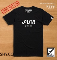 Paasa Baybayin Shirt Black Cotton Tee