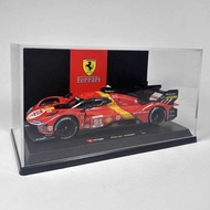 Bimei Gao 1: 24 Ferrari 499P Racing Car 24 Hours Endurance Racing Model Simulation Alloy Car Model