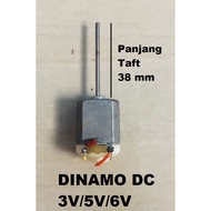 Dinamo motor DC 3v  5V  12V dinamo DC  Bulat TAFT PANJANG 38MM