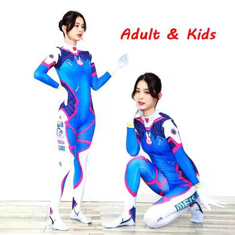 Halloween costume 3D Printing Lady D VA Costume for women plus size Cosplay dva Zentai Spandex Dva B