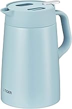 Tiger Pastel Color Stainless Steel Thermal Flask/One Press Release PWO-A120/160/200 (Aqua Blue (AC),